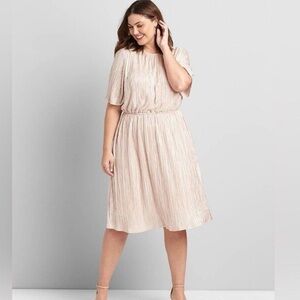 Lane Bryant Cream Sparkle Dress